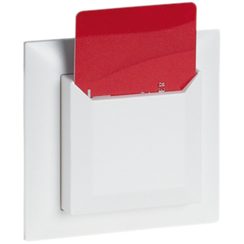 Interrupteur Hotel-Card RF Omnio blanc pur, sans batterie