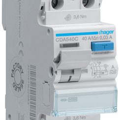 FI-Schalter Hager 1P+N 40A 30mA Typ A