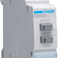 Multifunktions-Schaltuhr Hager digital EGN100 mit Bluetooth, 1-Kanal