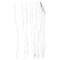 LED Angel Hair Curtain 264 264LED, bc, 1.2x2.2m, silver