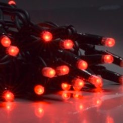 LED Tree Light guirlande rouge 8m / câble vert