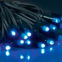 LED Tree Light guirlande bleu 8m / câble vert
