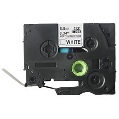 Schriftbandkassette kompatibel zu OZE-S221, 9mmx8m, weiss-schwarz