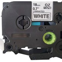 Cassette ruban compatible avec OZE-241, 18mmx8m, blanc-noir
