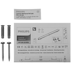 Kit de montage Philips CoreLine BZS S 20-322 avec 2 vis Ø5×40mm, 2 chevilles