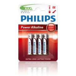 Pile Power Alcaline AAA LR03 blistre à 4 pcs