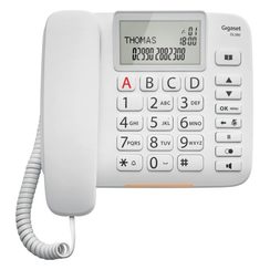 Gigaset DL380 téléphone de table touches grandes blanc