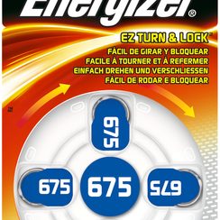 Pile bouton zinc-air Energizer PR44, 4pièces