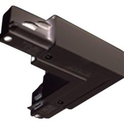 Connecteur d'angle avec possibilité d'alimentation Conducteur de protection intérieur noir
