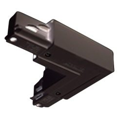 Connecteur d'angle avec possibilité d'alimentation Conducteur de protection intérieur noir
