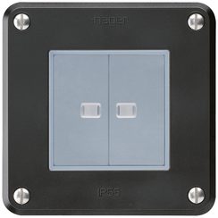 Interrupteur ENC robusto IP55 schema 3+3 2×lumineux noir pour combinaison