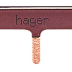 Barre collectrice Hager 1P 10mm² brun