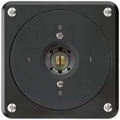 Interrupteur à clé carrée ENC robusto sans clapet 0/1P noir combi