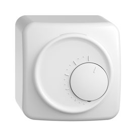 Thermostat d'ambiance AP STANDARDdue blanc, sans interrupteur