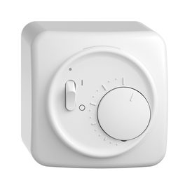 Thermostat d'ambiance AP STANDARDdue blanc, avec interrupteur