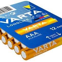 Batterie alcaline Varta Longlife AAA Big Box 12 pièces