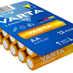 Batterie alcaline Varta Longlife AA Big Box 12 pièces