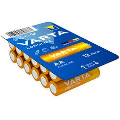 Batterie alcaline Varta Longlife AA Big Box 12 pièces