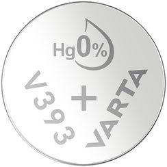 Pile bouton oxyde d'argent VARTA V393, 1.55V, 1pièce