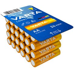 Batterie alcaline Varta Longlife AA Big Box 24 pièces
