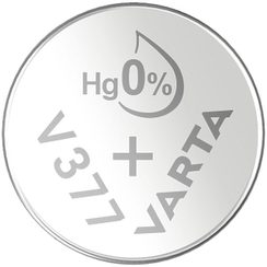 Pile bouton oxyde d'argent VARTA V377, 1.55V, 1 pièce