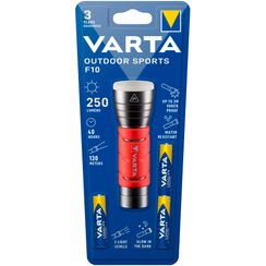 Lampe de poche LED Varta Outdoor Sports F10 3AAA avec batterie