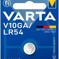 Pile bouton alcaline VARTA Electr. V10GA 1.5V blister à 1 pièce