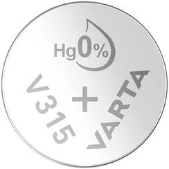 Pile bouton oxyde d'argent VARTA V315, 1.55V, 1pièce