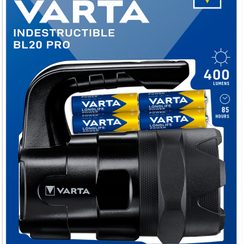 Projecteur manuel LED VARTA Indestructible BL20 Pro, 400lm, avec 6×AA