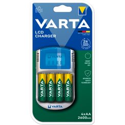 Chargeur VARTA LCD Charger avec 4×AA 2.5Ah Ready To Use