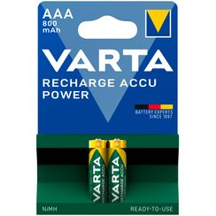 Accumulateur VARTA Ready To Use NiMH HR03/AAA, 0.8Ah blister à 2pièces