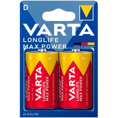 Batterie alcaline Varta Max Power D blister 2 pièces