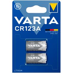 Batterie au lithium Varta Photo CR123A 3V blister 2 pièces