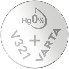 Pile bouton oxyde d'argent VARTA V321, 1.55V, 1pièce