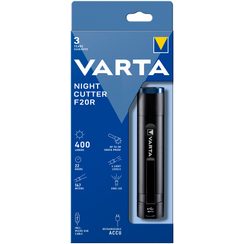 Lampe de poche LED Varta Night Cutter F20R 400lm, avec accu via USB, 22h, IPX4