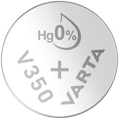 Pile bouton oxyde d'argent VARTA V350, 1.55V, 1pièce