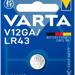 Pile bouton alcaline VARTA Electr. V12GA 1.5V blister à 1pièce