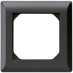 Cadre de recouvrement ENC kallysto.line 1×1 noir 92×92mm