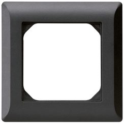 Cadre de recouvrement ENC kallysto.line 1×1 noir 92×92mm