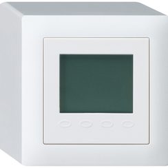 Thermostat d'ambiance AP Hager kallysto Q avec écran blanc ultra