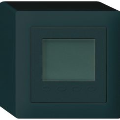 Thermostat d'ambiance AP Hager kallysto Q avec écran noir