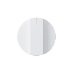 Bouton rotatif kallysto blanc pour interrupteur rotatif et contact pivotant