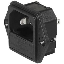 Fiche d'appareils à élément INC 3P T113 noir, connexions à languettes 6.3×0.8mm