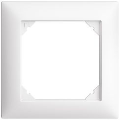 Cadre de recouvrement EDIZIOdue 1x1 blanc